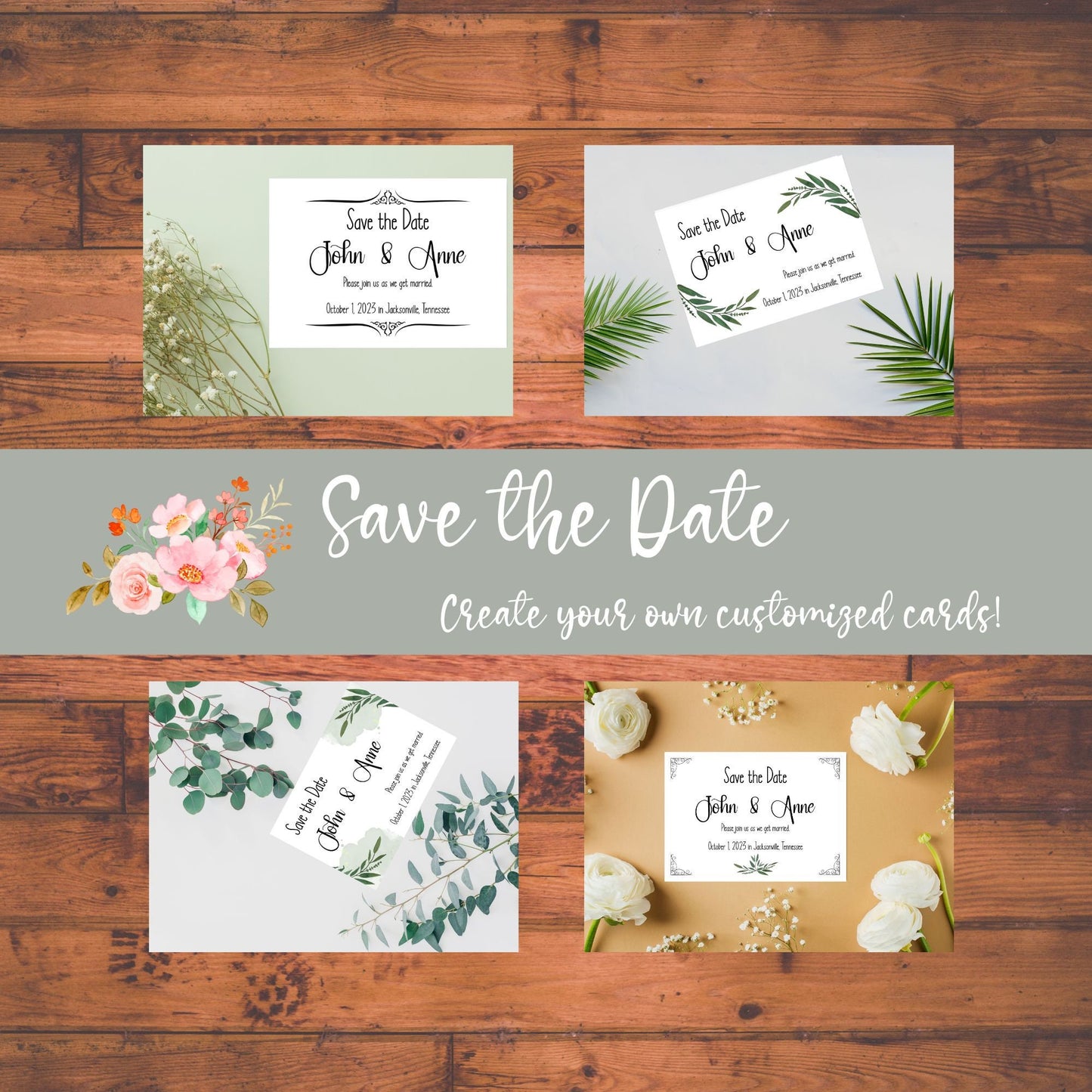 Modern Wedding Invitation Set, Modern Wedding Set, Wedding Reception Bundle Template, Save the Date, RSVP, Invitation, Thank You,