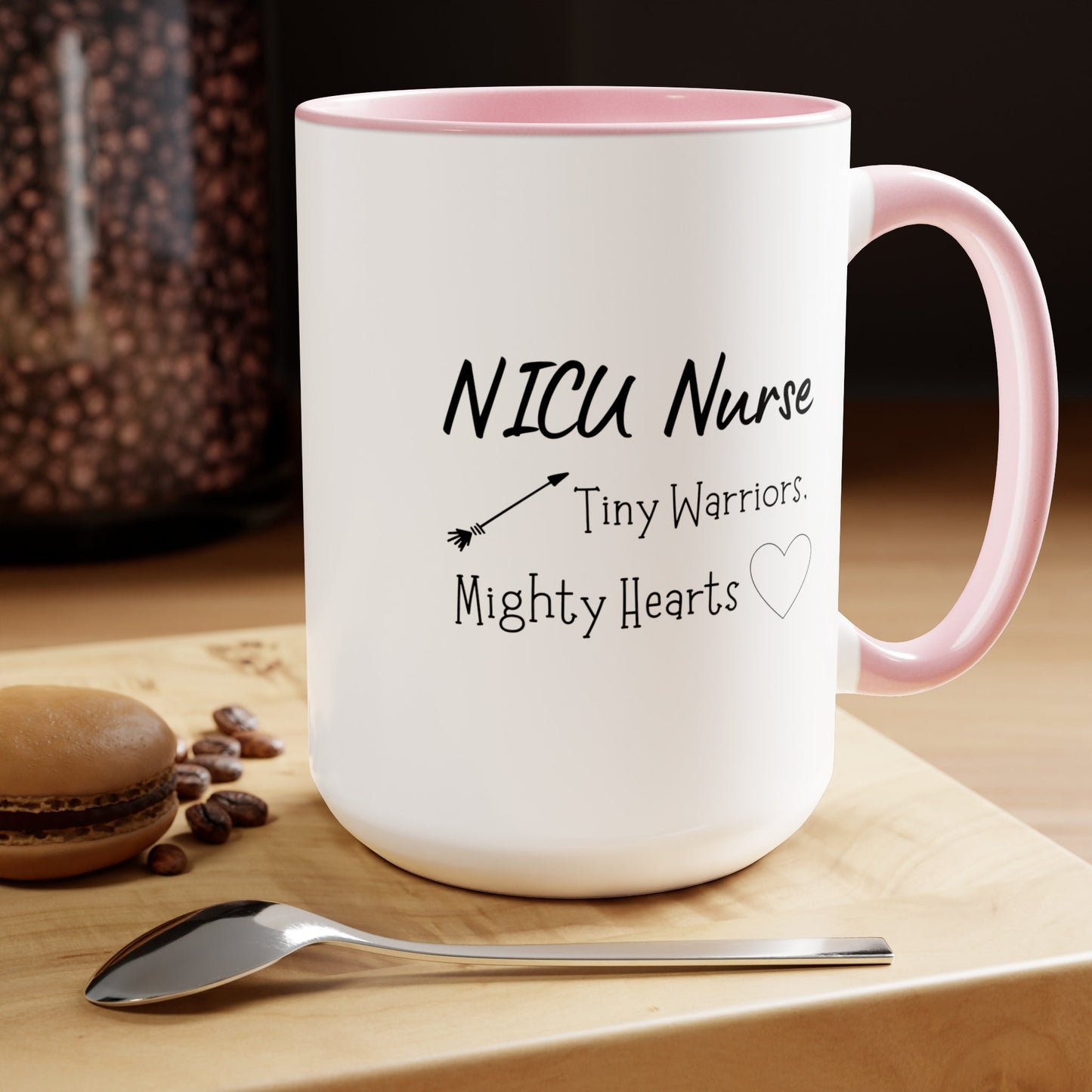 NICU Nurse Two-Tone Coffee Mugs, 15oz, Unique NICU Nurse Gift, Nurse Gift, NICU Nurse Mug