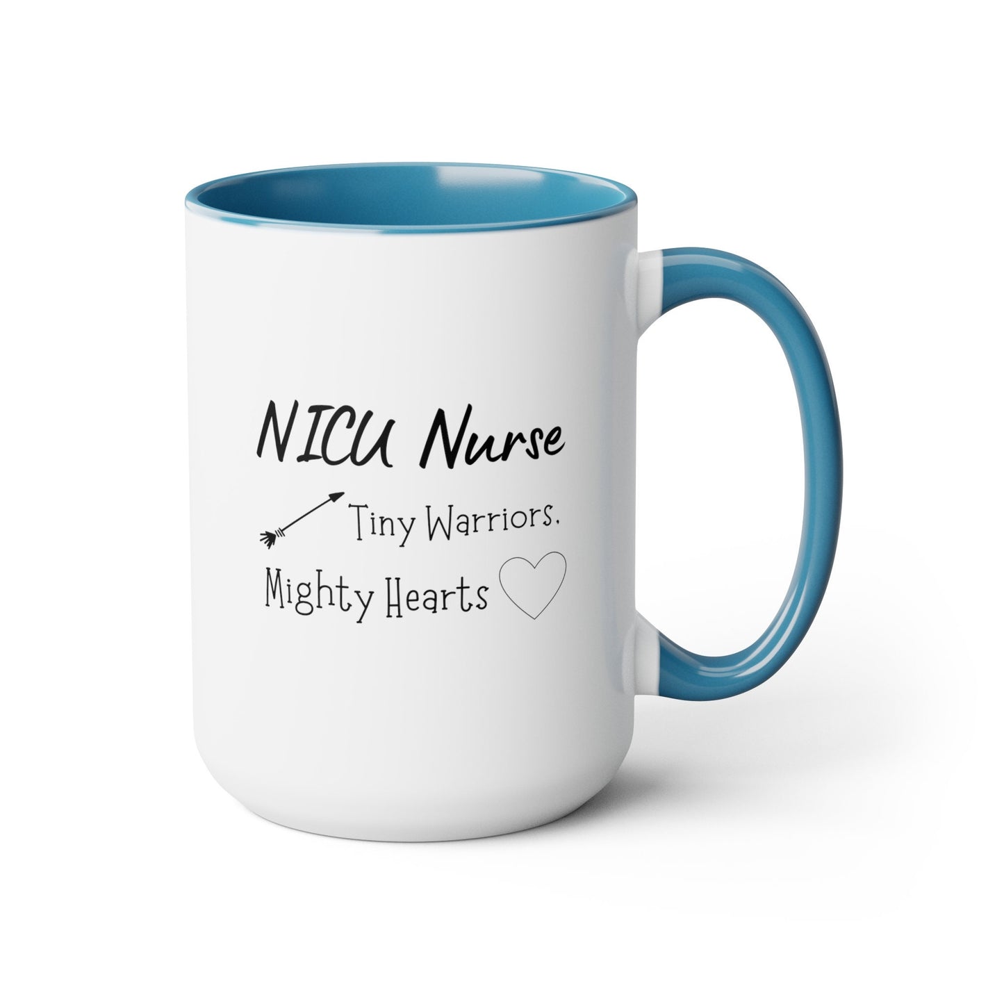 NICU Nurse Two-Tone Coffee Mugs, 15oz, Unique NICU Nurse Gift, Nurse Gift, NICU Nurse Mug