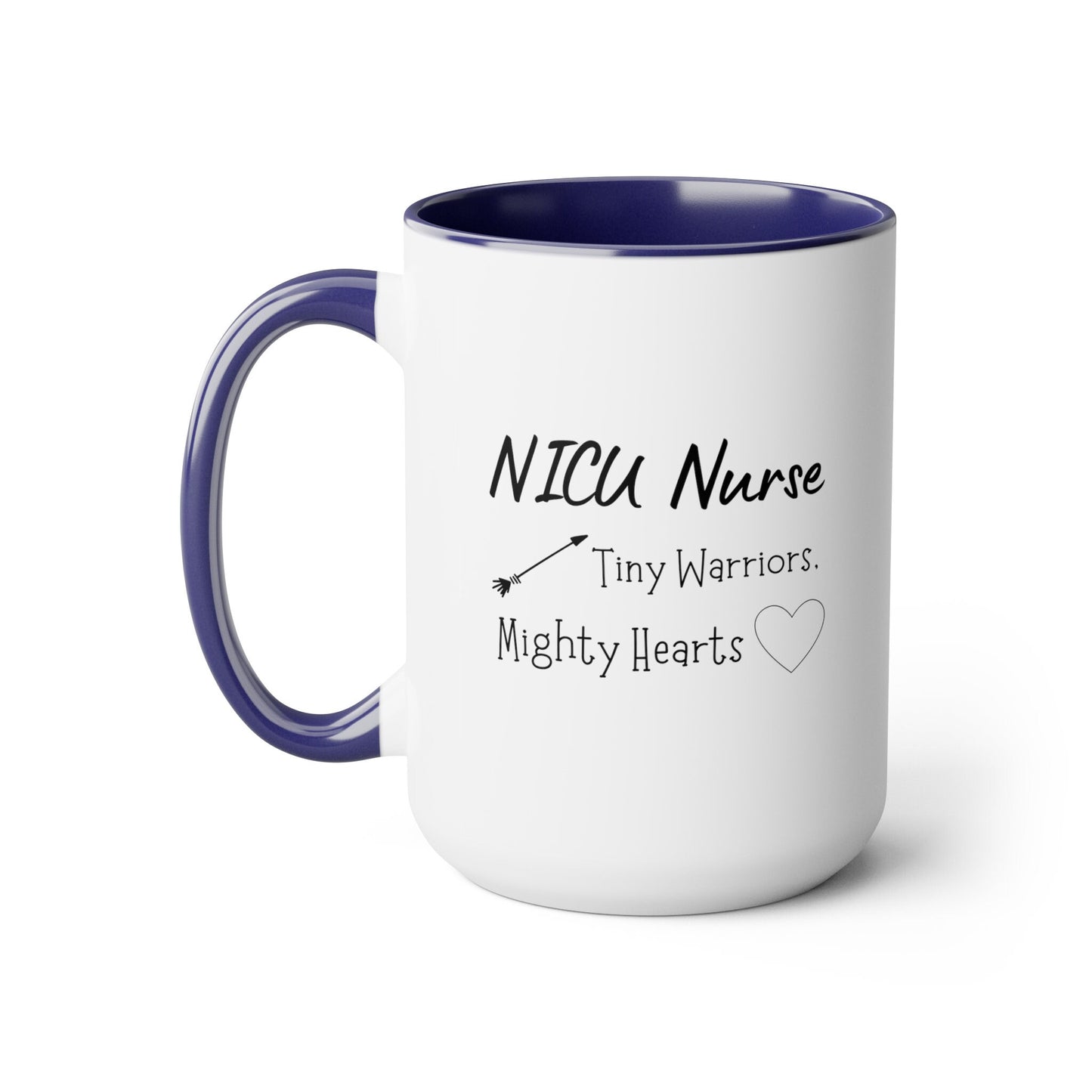 NICU Nurse Two-Tone Coffee Mugs, 15oz, Unique NICU Nurse Gift, Nurse Gift, NICU Nurse Mug