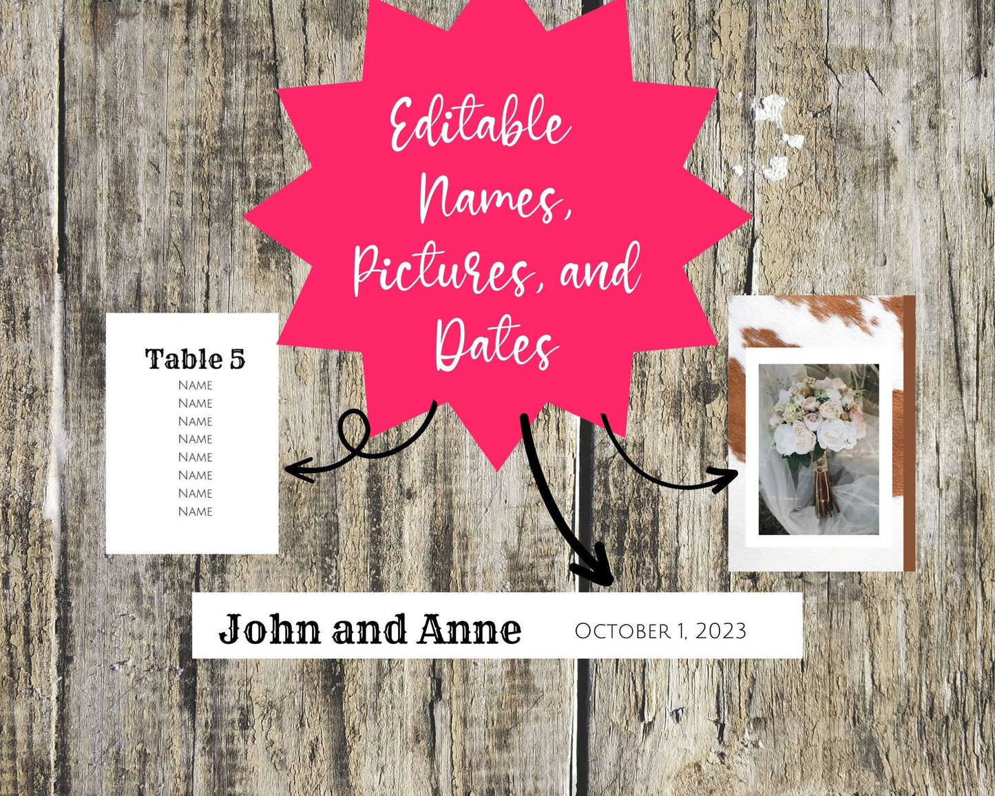 Rustic Cowhide Wedding Seating Chart, Wedding Reception Seating Chart, Seating Chart Sign, Table Seating Chart, Find Your Seat Sign