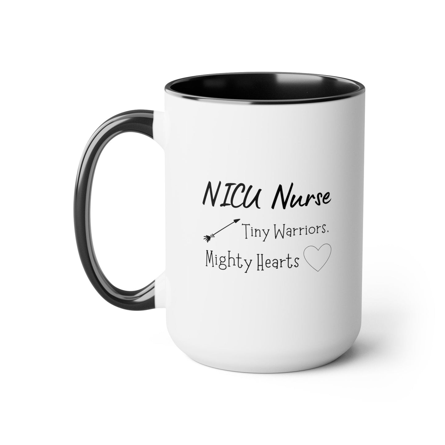 NICU Nurse Two-Tone Coffee Mugs, 15oz, Unique NICU Nurse Gift, Nurse Gift, NICU Nurse Mug