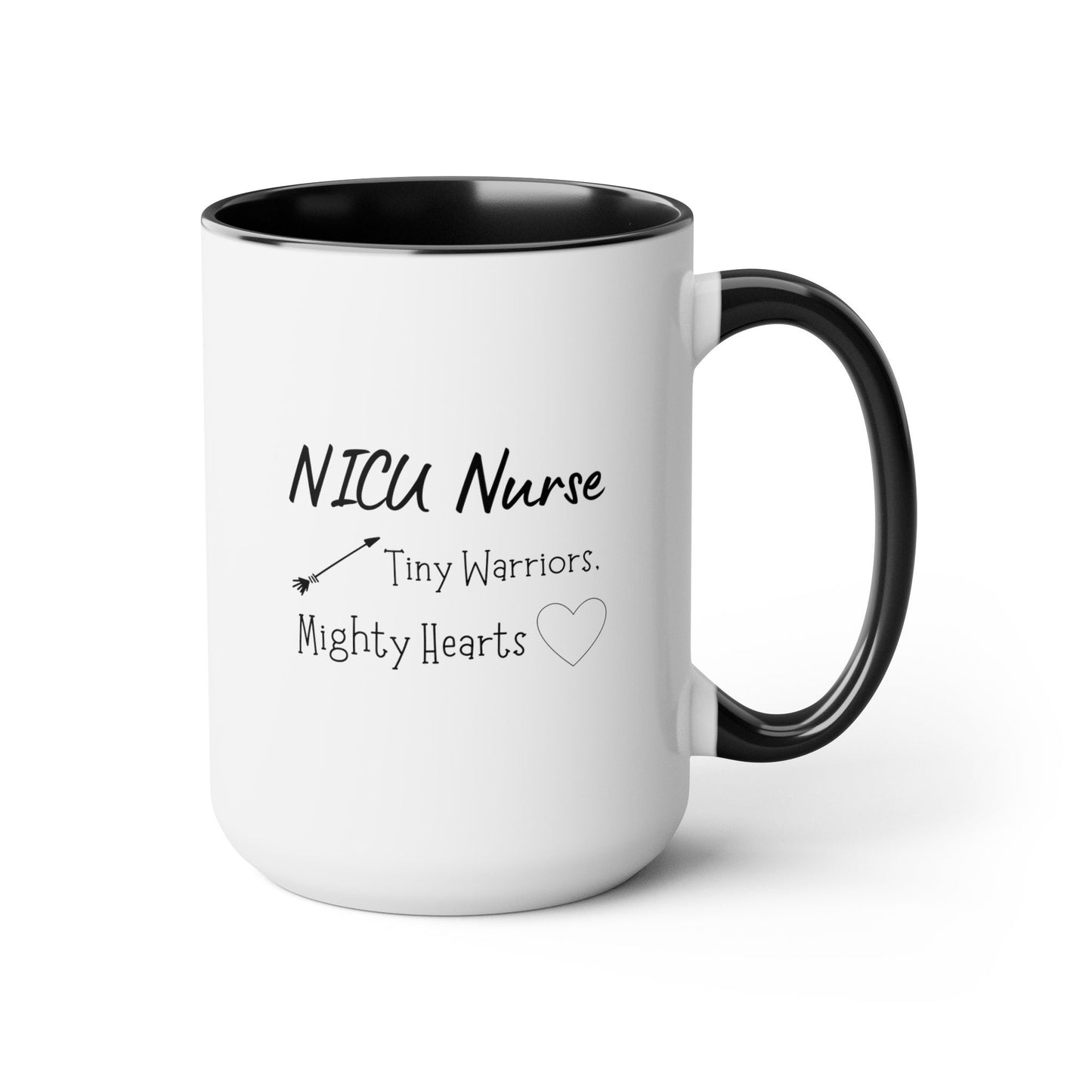 NICU Nurse Two-Tone Coffee Mugs, 15oz, Unique NICU Nurse Gift, Nurse Gift, NICU Nurse Mug