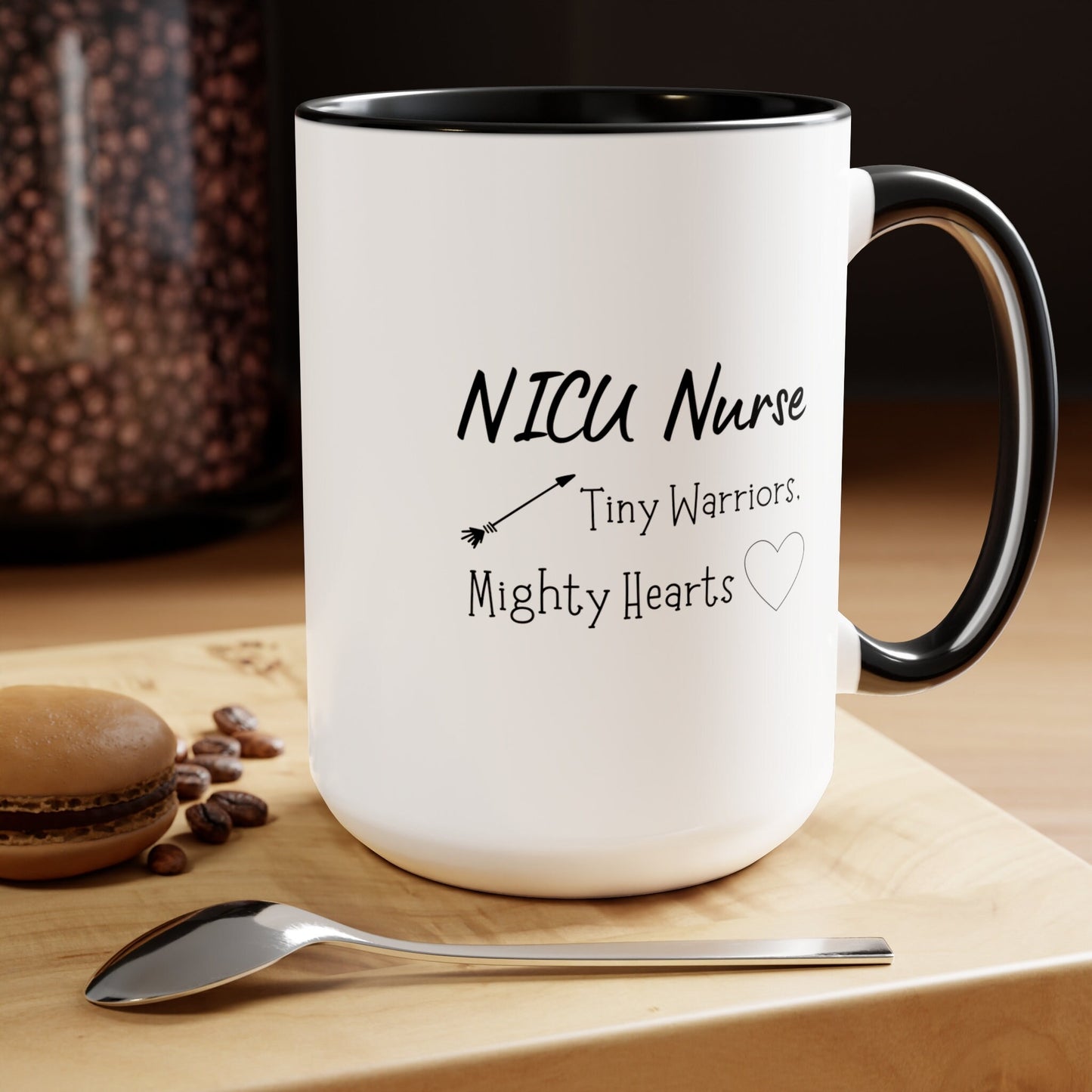 NICU Nurse Two-Tone Coffee Mugs, 15oz, Unique NICU Nurse Gift, Nurse Gift, NICU Nurse Mug