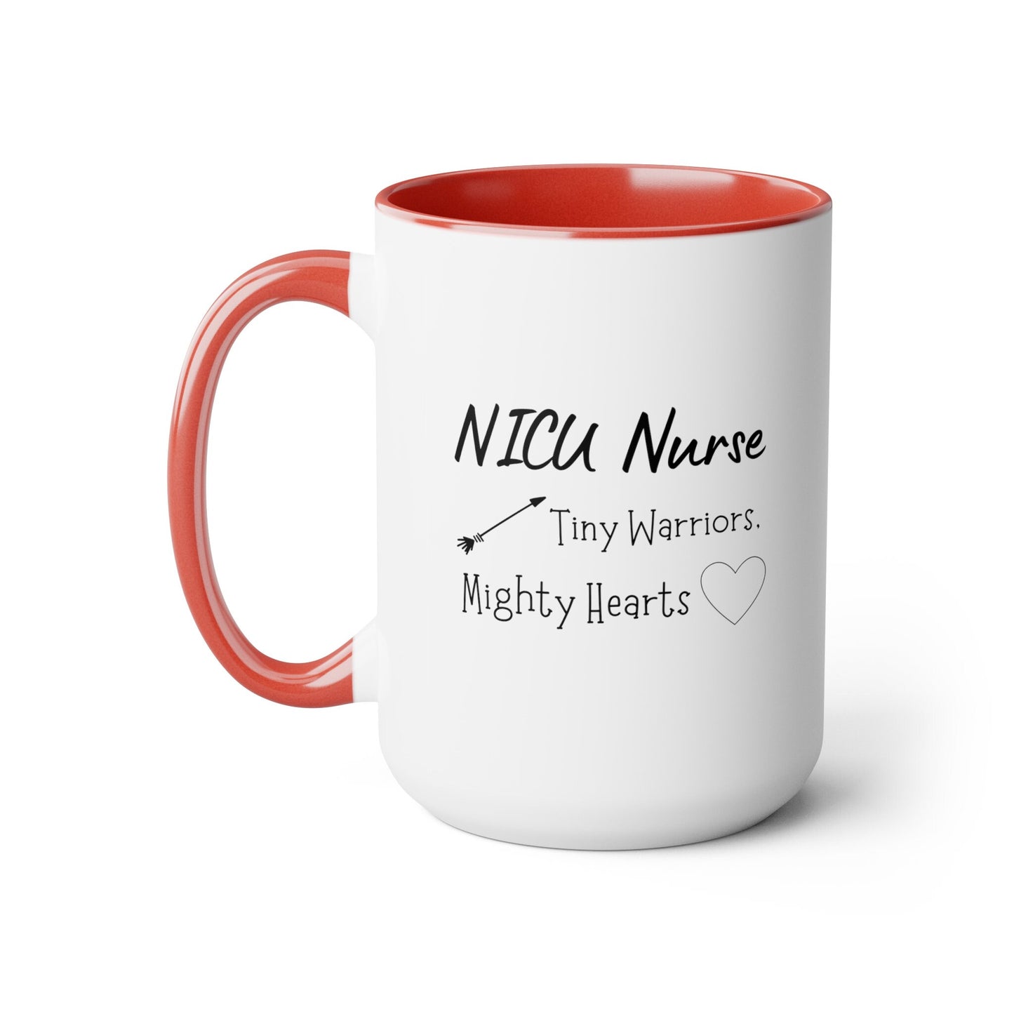 NICU Nurse Two-Tone Coffee Mugs, 15oz, Unique NICU Nurse Gift, Nurse Gift, NICU Nurse Mug